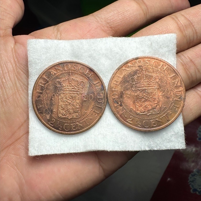 Koin Kuno Benggol Asli 2pcs 1920