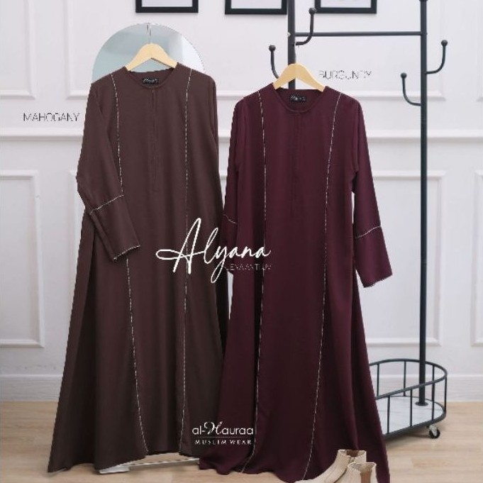 GAMIS ALYANA ANTI UV // OUTFIT UMRAH // GAMIS DAILY ORI BY ALHAURAA (ADA SIZE JUMBO)