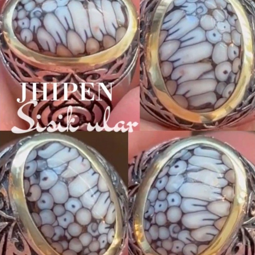 NATURAL CINCIN JHIPEN SISIK ULAR FULL SISIK AJIB ANTIK VARIAN LANGKA