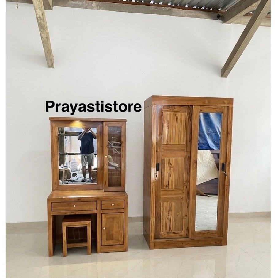 Set Kamar Kayu Jati Kamar Set Minimalis Jati Paket Hemat Set Kamar Jati