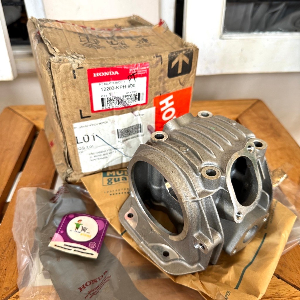 Blok Cylinder Silinder Head Supra X 125 Lama Karbu Karisma Kirana Original AHM 12200-KPH-900