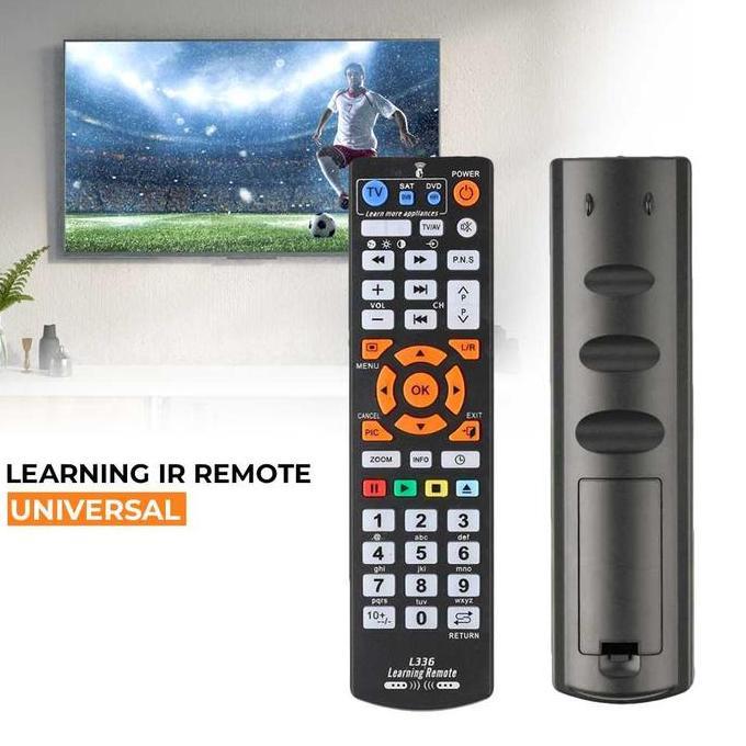 URCHILEST Remot TV DVD Universal Learning IR Remote - L336 - Hitam