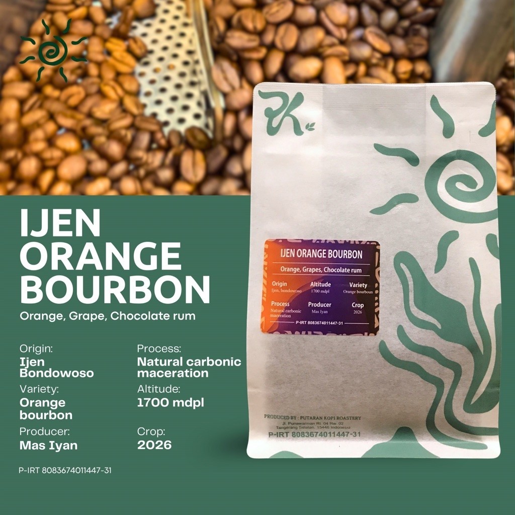 [MANUAL BREW] Biji Kopi IJEN ORANGE BOURBON Natural Carbonic Maceration