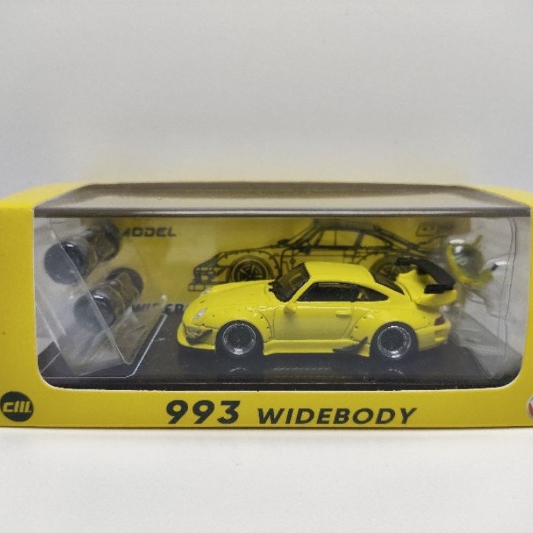 CM MODEL PORSCHE 993 RWB YELLOW SEALED
