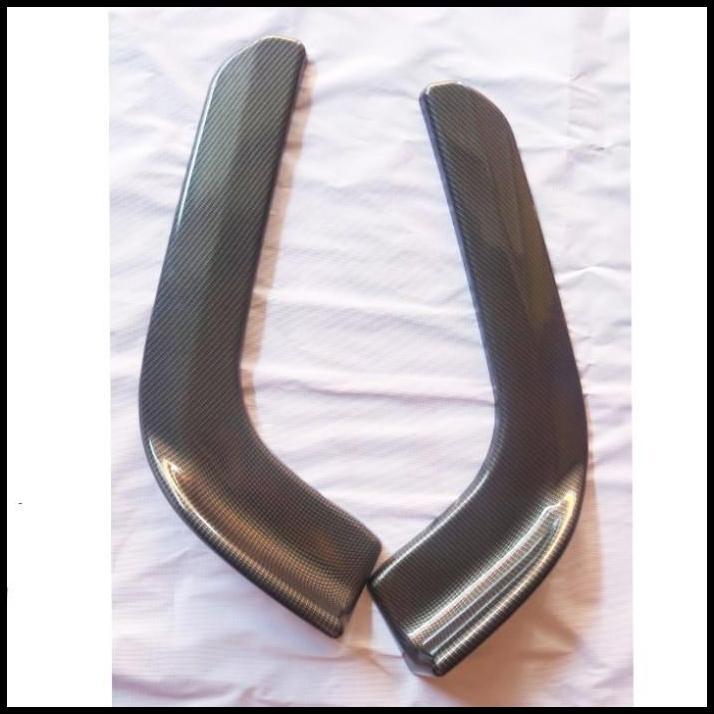 TERBARU WINGLET DEPAN VARIASI BEMPER DEPAN MOBIL NEW YARIS 2018 FULL CARBON 