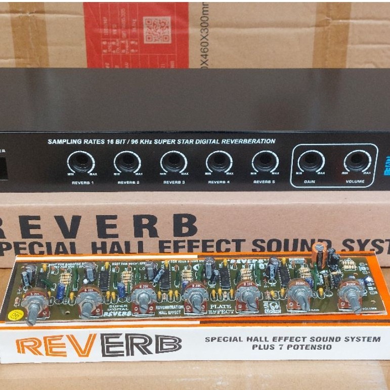Kit Dan Box Effect Echo Reverb 7 Potensio 5 IC PT2399