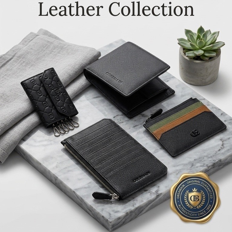 NEW Dompet Pria Obermain Dompet Hitam Dompet Kartu Obermain Dompet Cokelat Dompet Kunci Obermain Dom