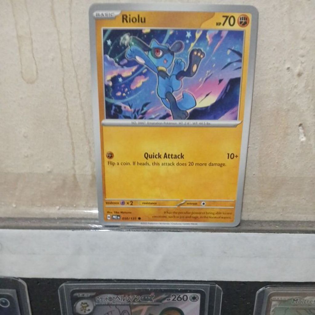 kartu pokemon Riolu eng