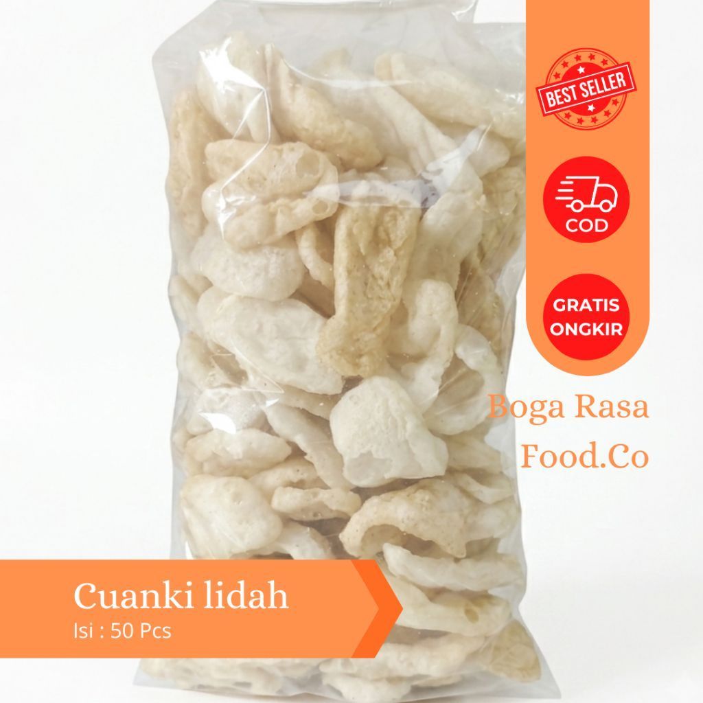Cuanki Lidah Kering Isi 50 Pcs - cuanki Garut toping seblak dan baso aci