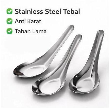 Sendok Bebek Stainless (12 Pcs)/sendok bebek stainless steel/sendok bebek/sendok/sendok bebek ss