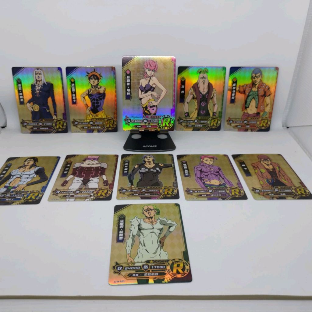 KARTU TRADING SATUAN . JOJO BIZARRE ADVENTURE . GOLDEN WIND . CARD R . MINIMAL 5 KARTU