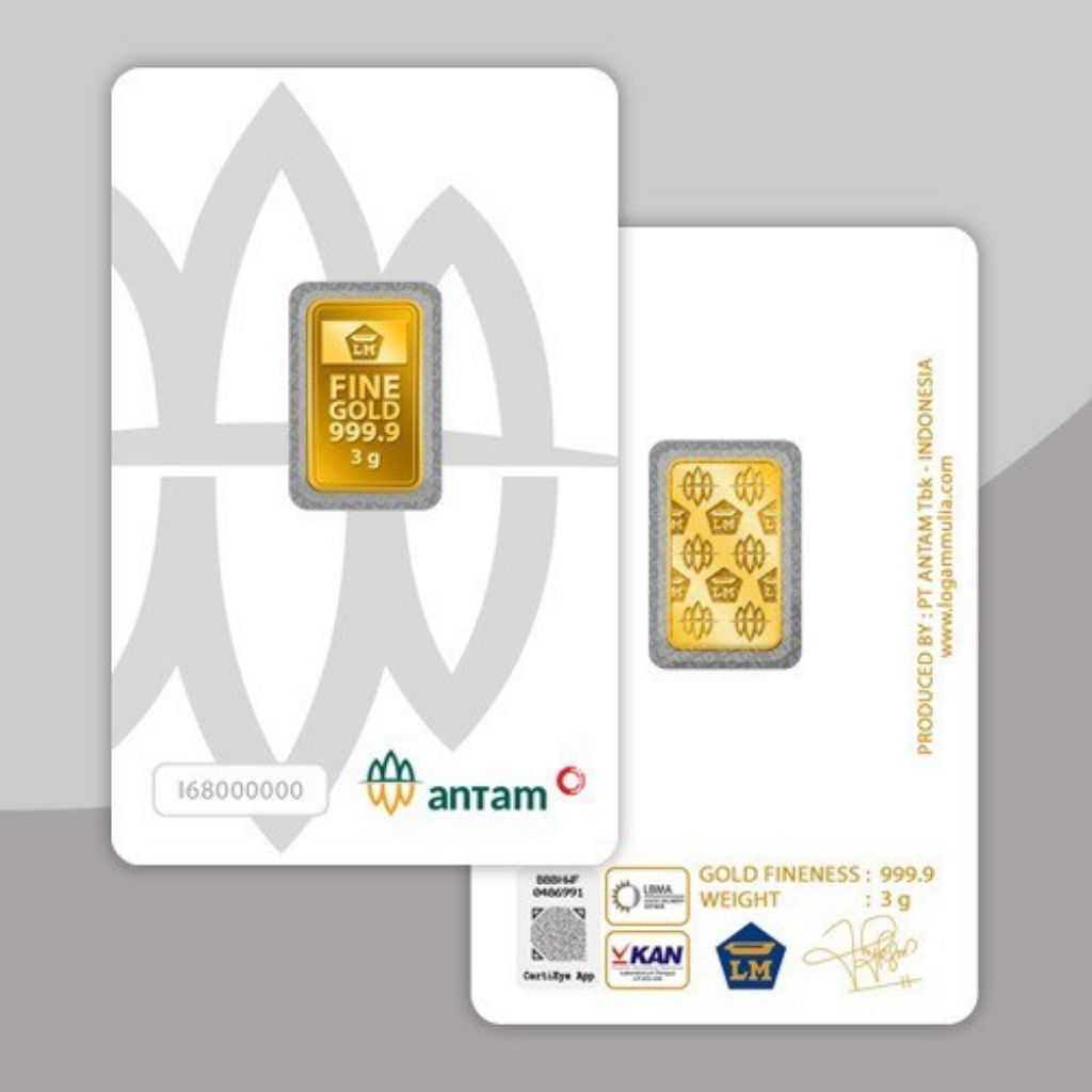 ANTAM Logam Mulia 3gr 2026 Rm Certieye