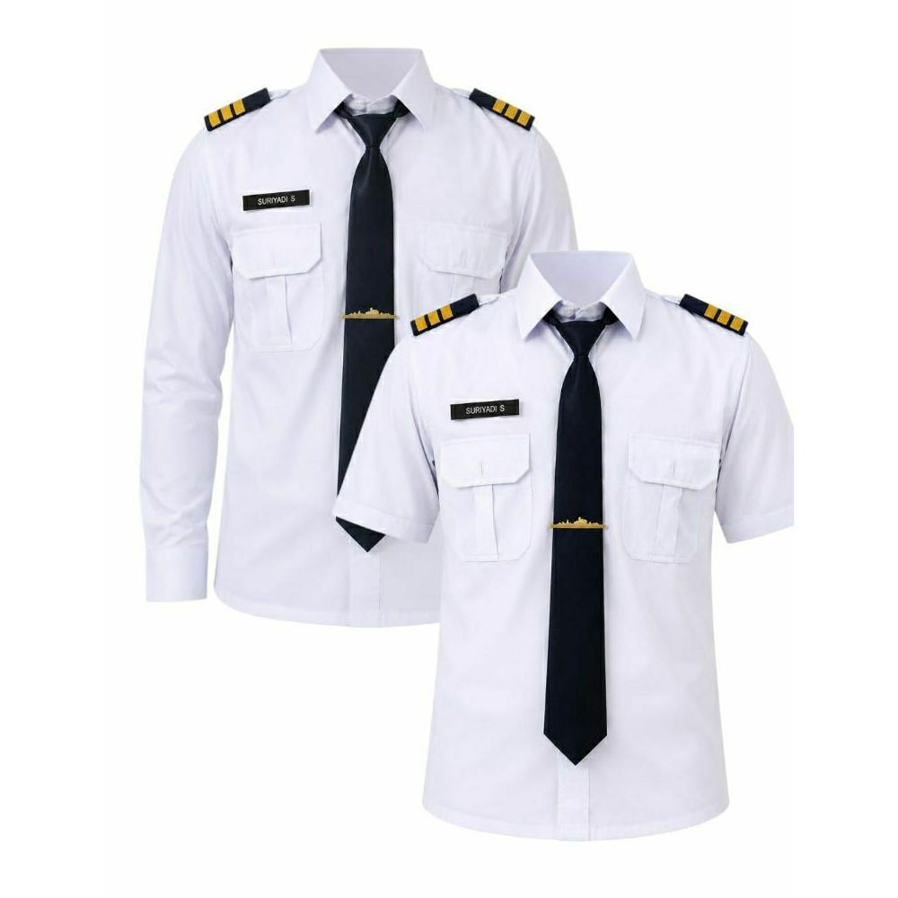 PREMIUM KEMEJA PELAYARAN PUTIH/SERAGAM PELAYARAN PUTIH/KEMEJA PELAYARAN/SERAGAM PELAYARAN