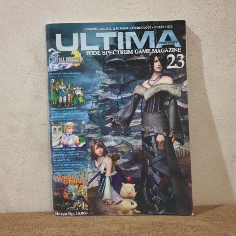 Majalah Game Lokal Ultima Fantasy vol.23 cover Final Fantasy X