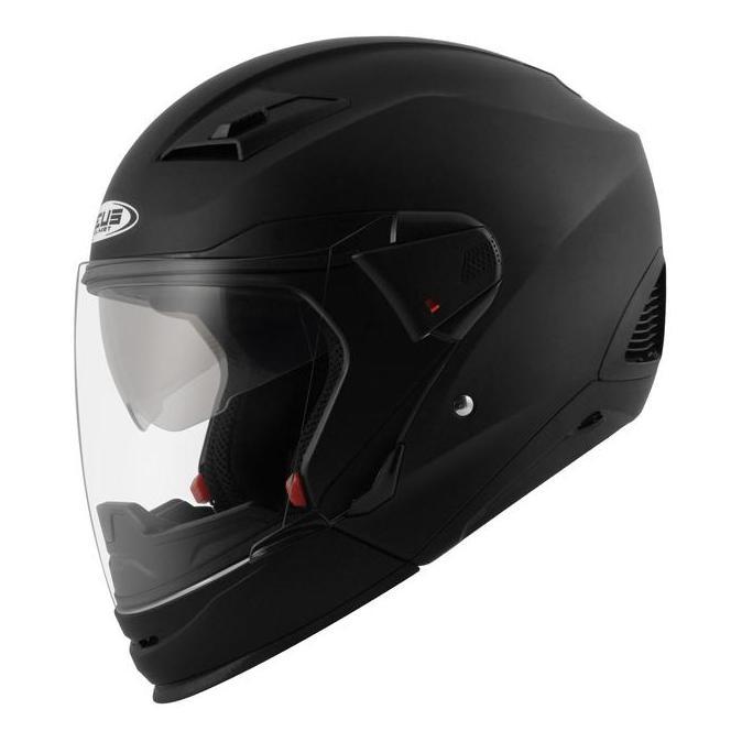 ZEUS 611C MATT BLACK MODULAR HELMET