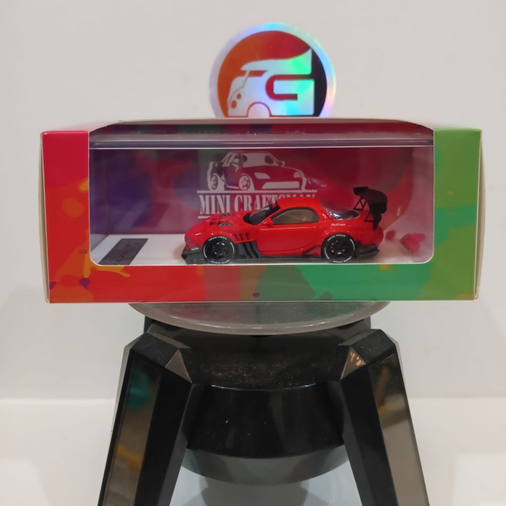 YM model x minicraftsman mazda rx-7 merah sealed