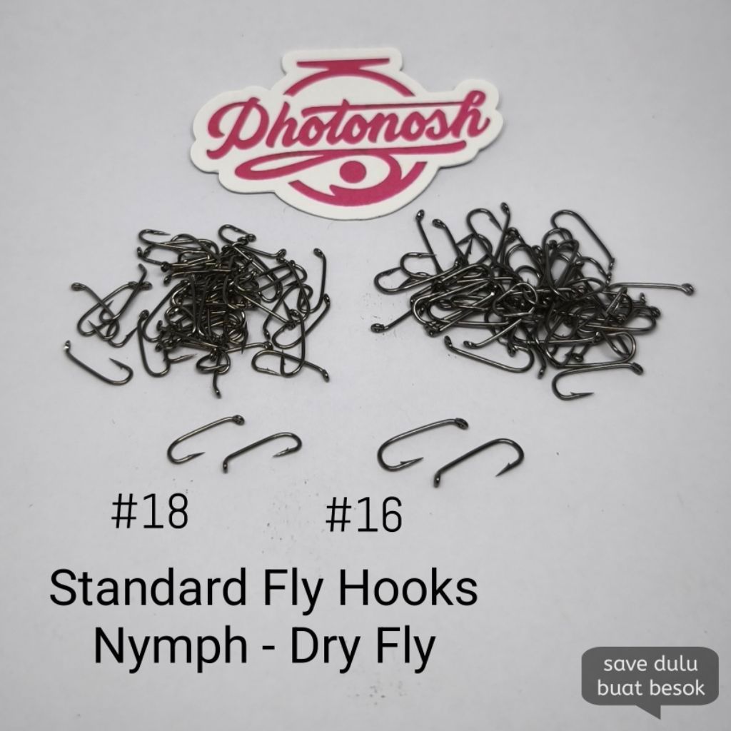 Fly Fishing Hook Standard merk KONA Taiwan Murah Meriah Bagus