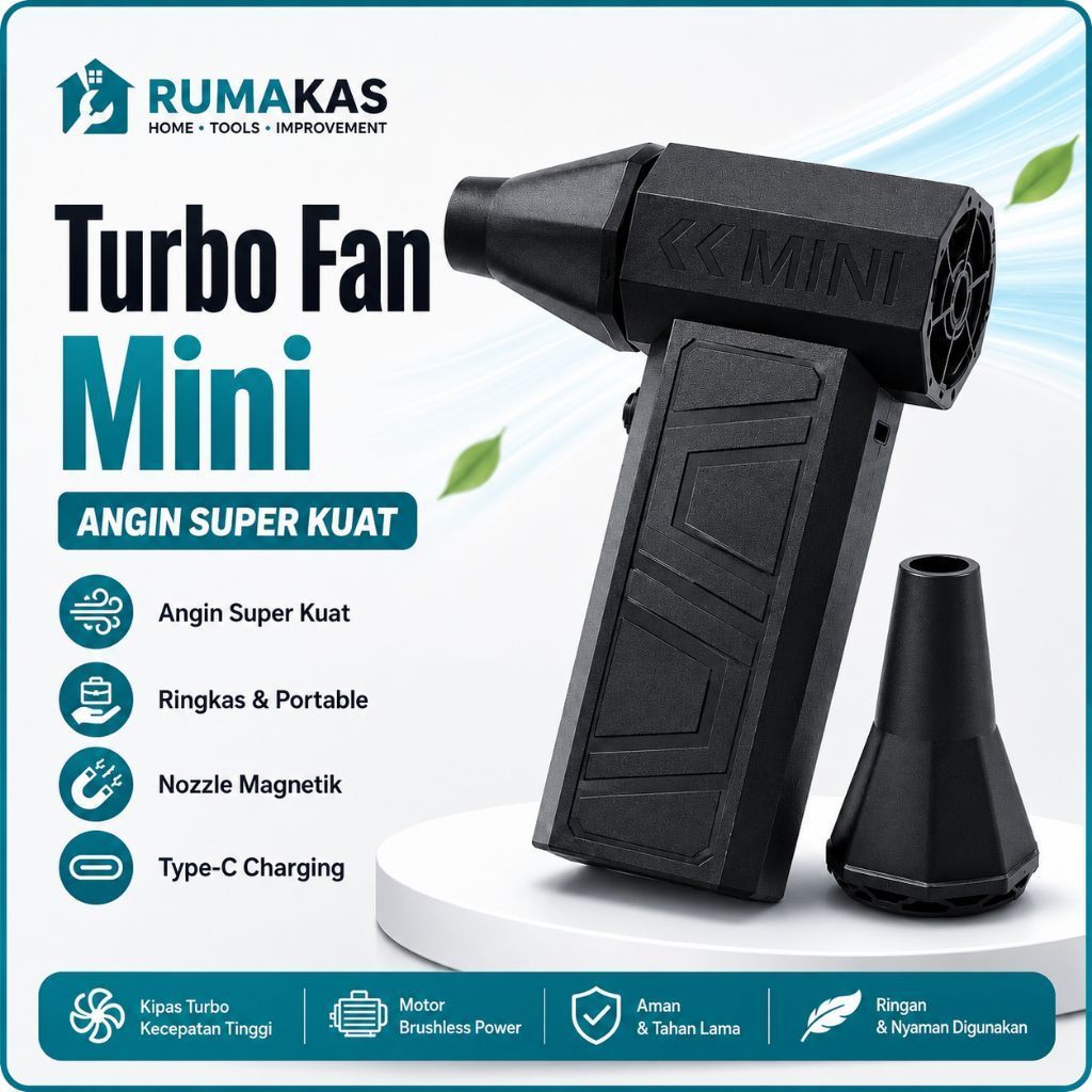 Mini Turbo Air Blower Cordless Taffware X3-A 75W