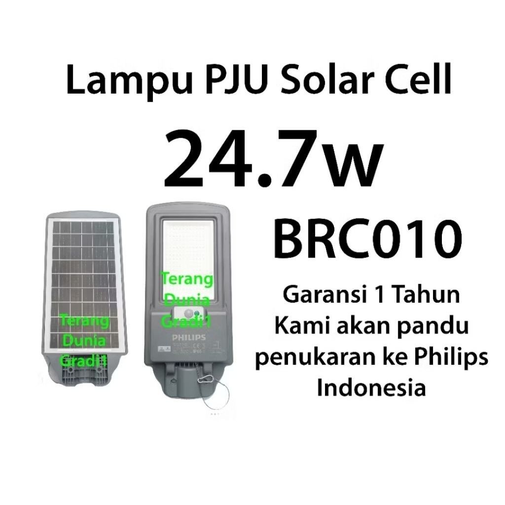 BRC010 LED40 24.7w Philips Lampu Jalan Tenaga Matahari Lampu Jalan Philips Tenaga Surya 24.7w Lampu 