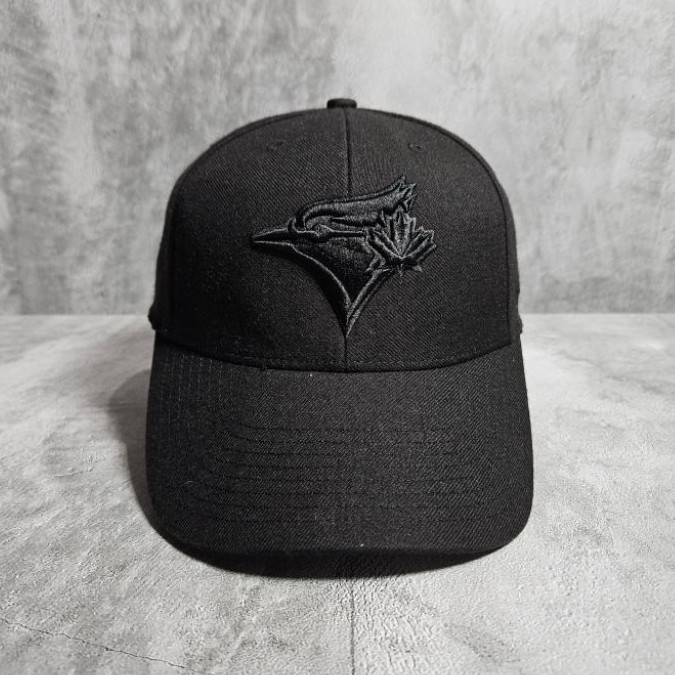 47 Brand Toronto Blue Jays MLB Black on Black Wool Cap