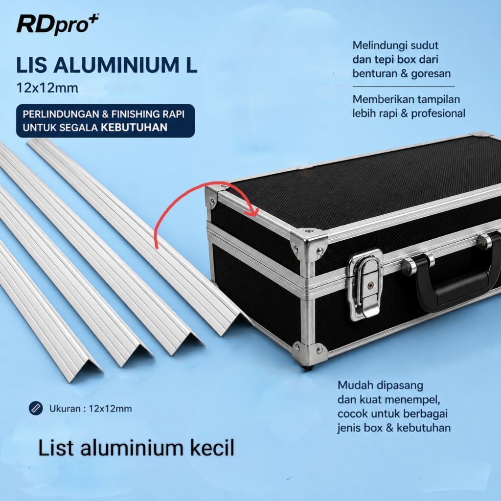 LIST ALUMUNIUM L kecil List alumunium kecil 50 cm