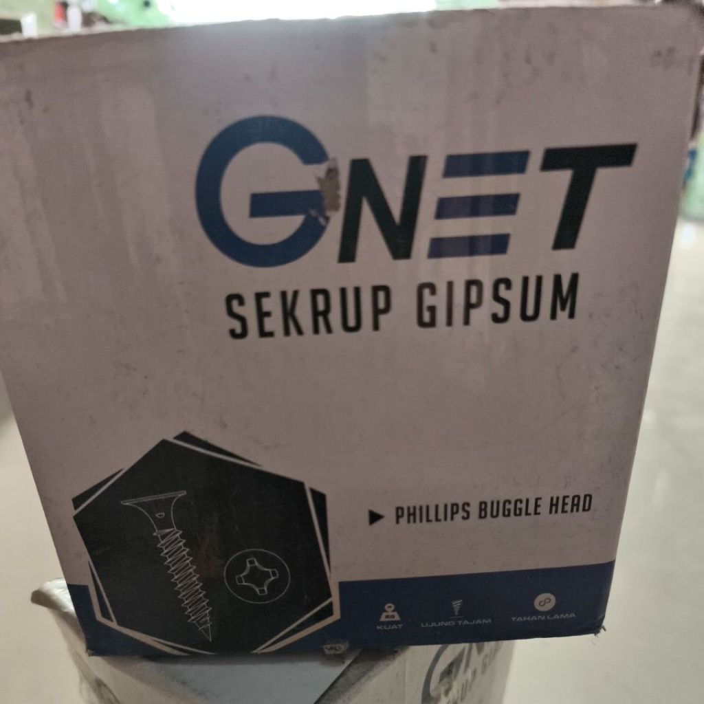 GNET Sekrup Baja Ringan 6mm x 1 -1/2 isi 1000