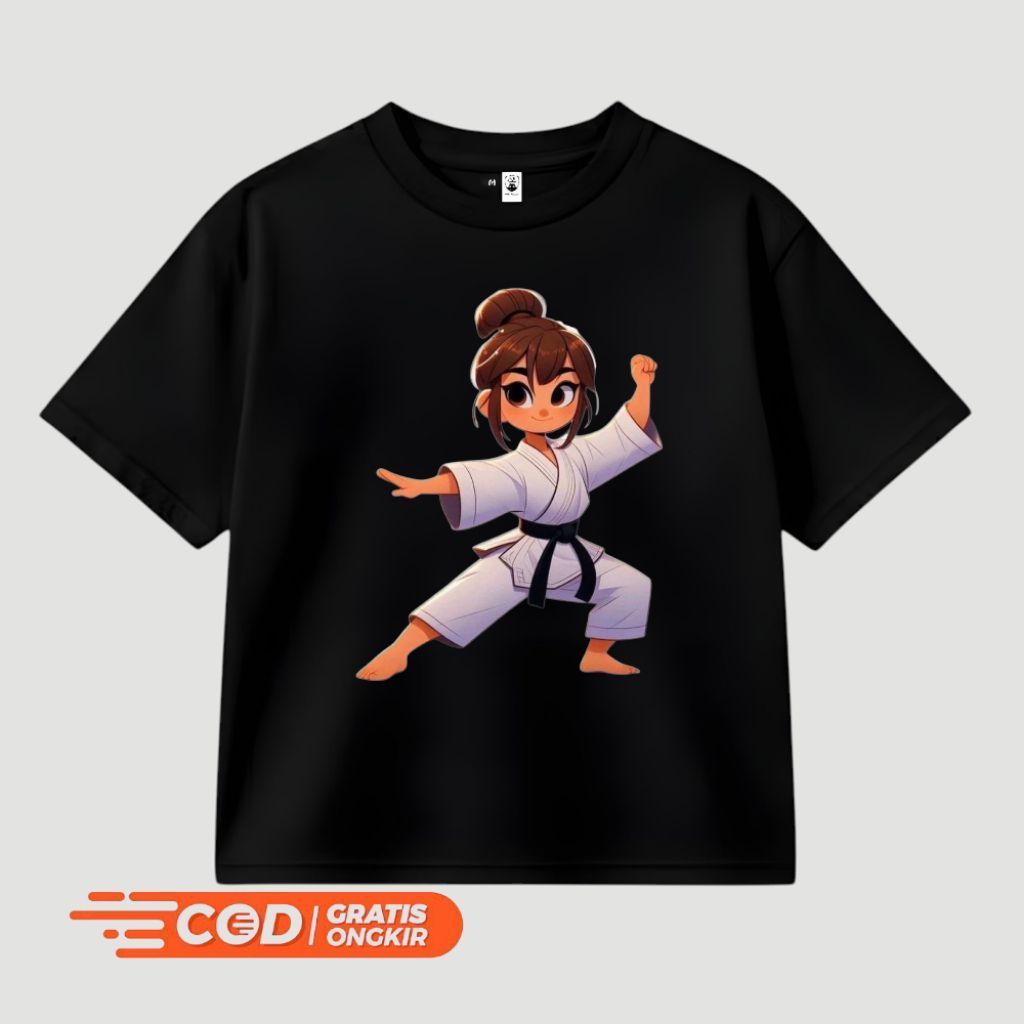 Baju anak kaos anak perempuan Karate Taekwondo jujitsu