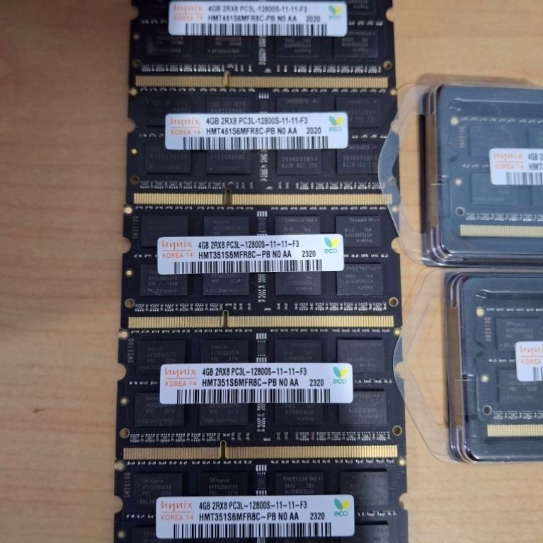 Memory Ram Laptop SK Hynix 4GB DDR3L PC12800 (Total 7pcs) Borong