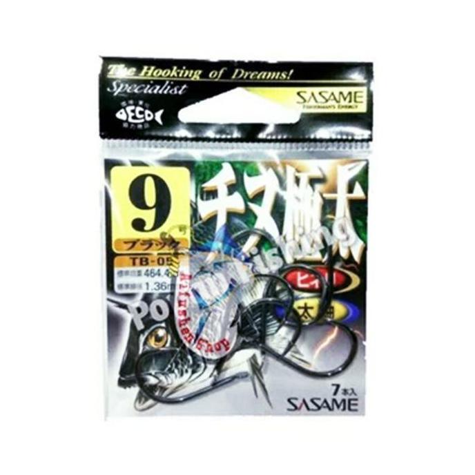 SASAME Chinu TB-05 Carbon Hook Kail Pancing Tajam Kuat Made in Japan
