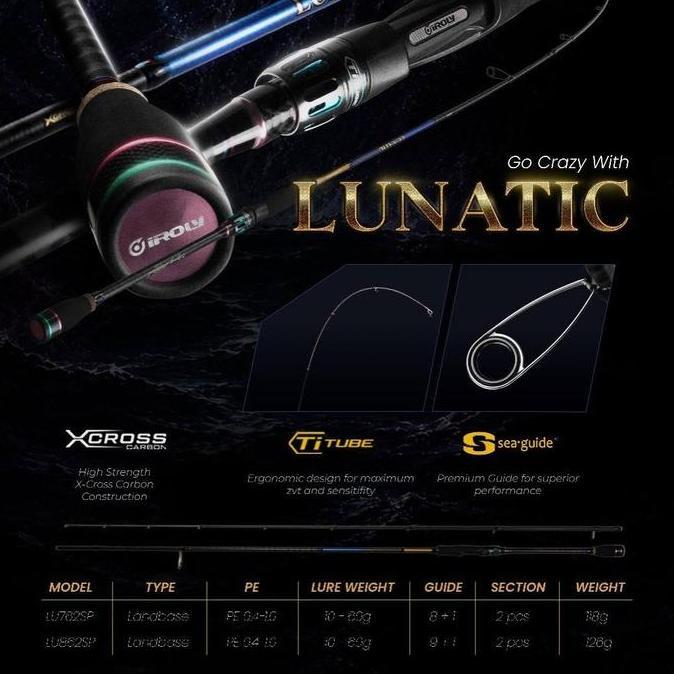 Rod SPINNING EGING IROLY LUNATIC X-CROSS CARBON