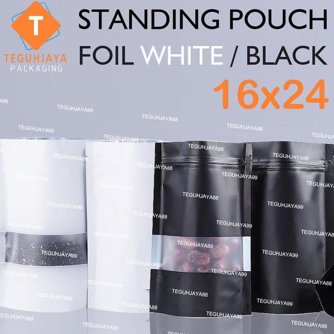 (Good) Standing Pouch Window Kombinasi Aluminium Foil Matte Doff 16x24