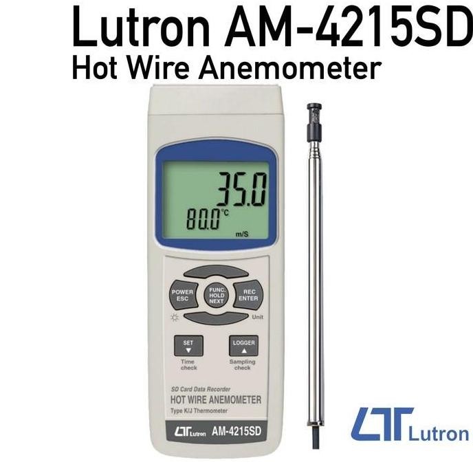 Promo Lutron Am-4215Sd Hot Wire Anemometer - Alternatif Am-4204 Yk-2005Ah