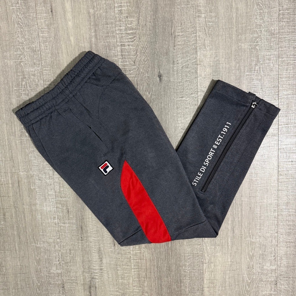 Celana fila logo trackpants misty red