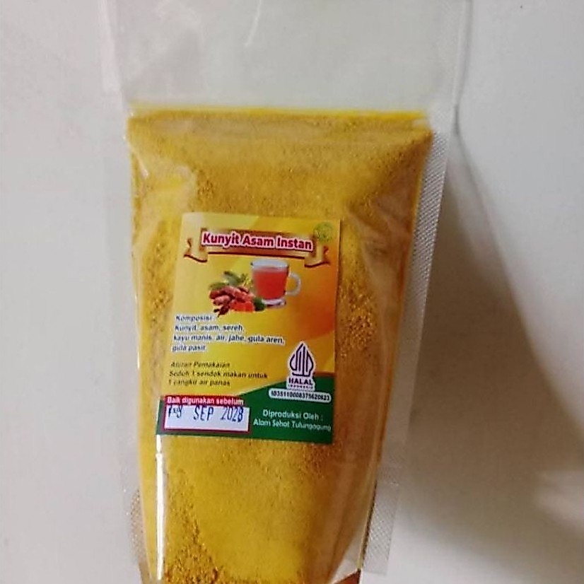 Kunyit Asam Instan Halal Bubuk Teh Kunyit Siap Minum