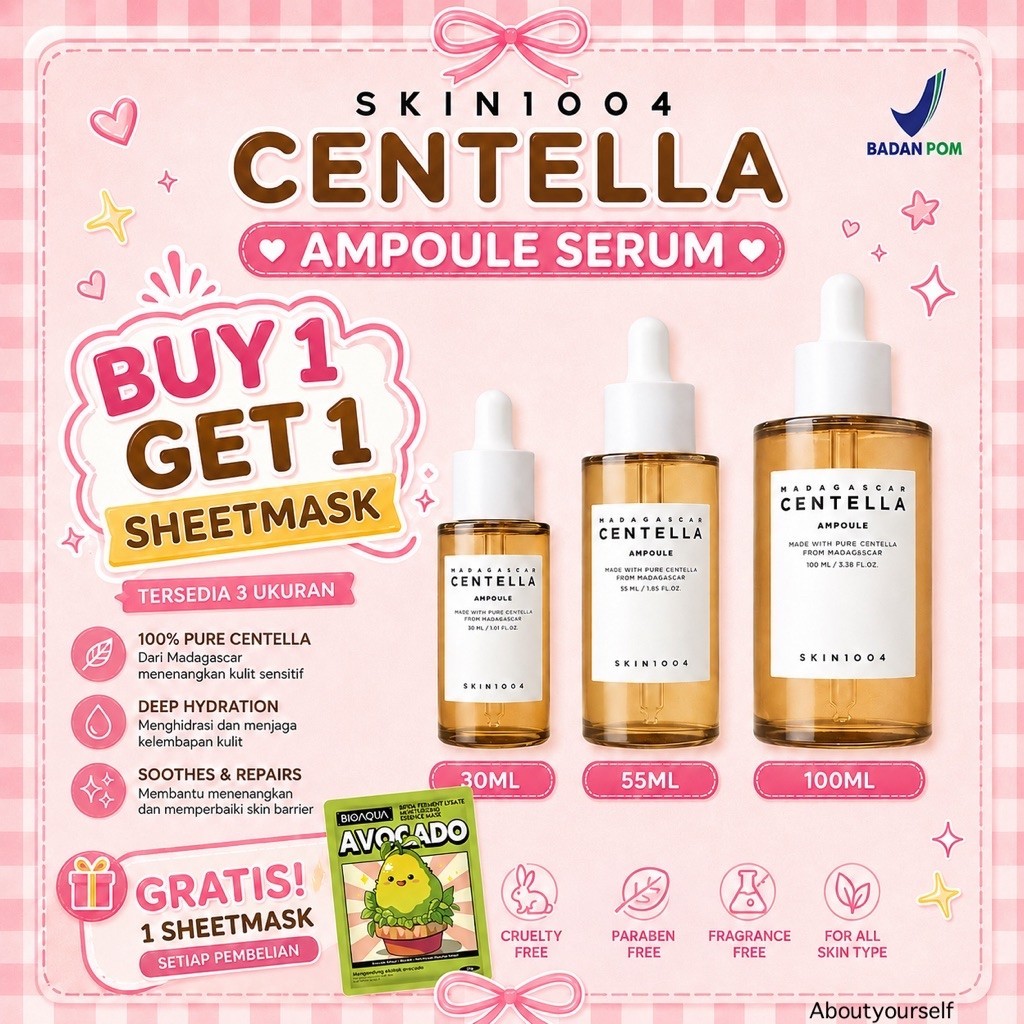 SKIN1004 Ampoule Centella Asiatica 50 ml - Menenangkan, Melembapkan, Non-Comedogenic