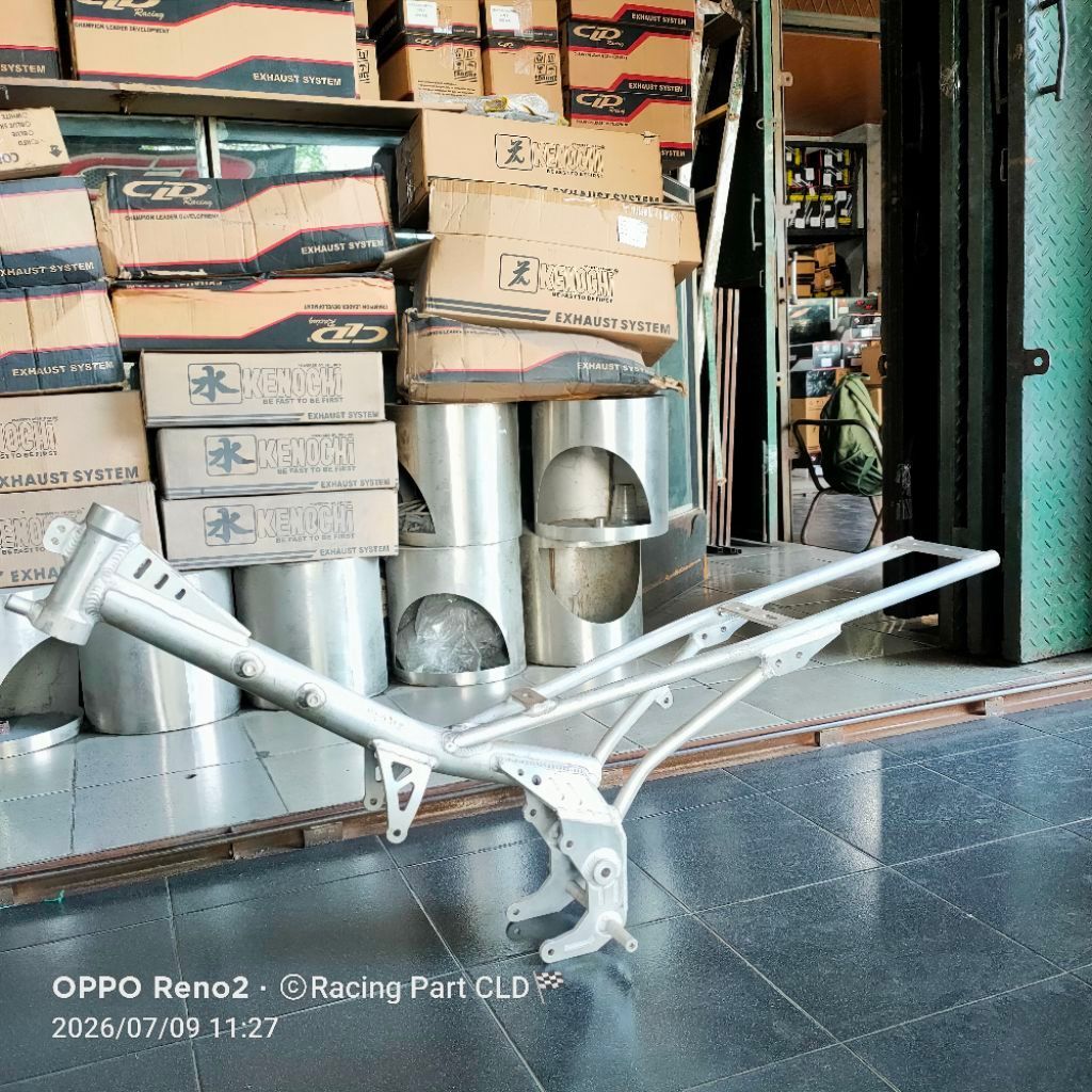 FRAME RANGKA ALMU SLEEP ENGINE ALMUNIUM JUPITER Z VEGA R BY SHIJIRO