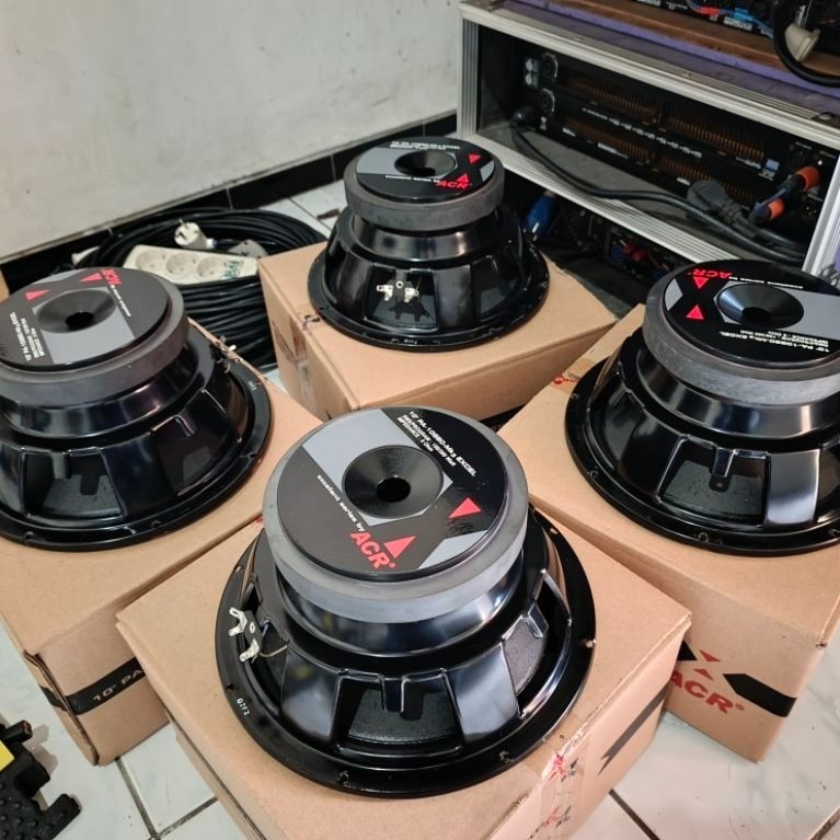 4 unit ACR 10 inch Excellent 10880 mk3. (bekas) no minus. free paking kayu.