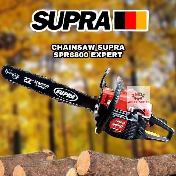 DAMELOPO SUPRA SPR-6800 Chainsaw 22inch By Pro Quip Expert - Mesin Potong Pohon