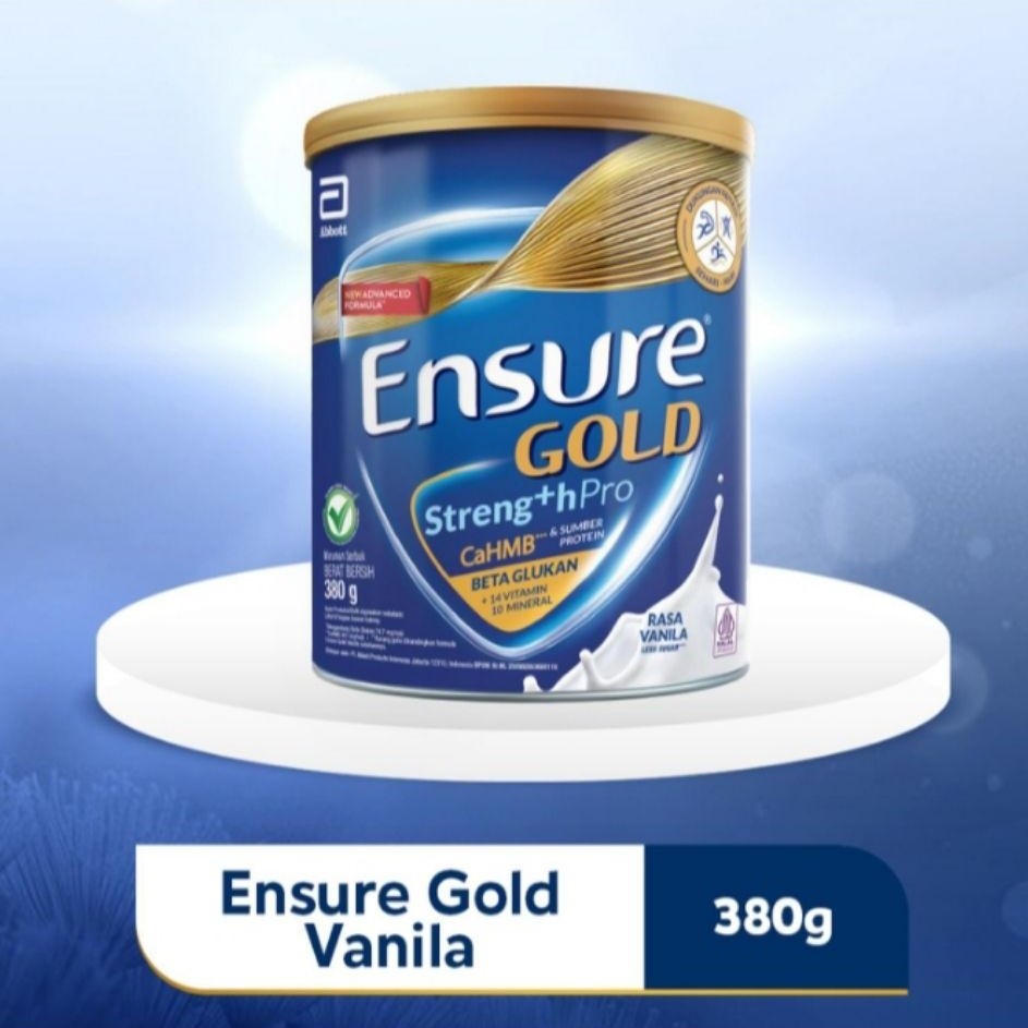 ENSURE GOLD RASA VANILLA 380 GRAM NUTRISI DEWASA LANSIA