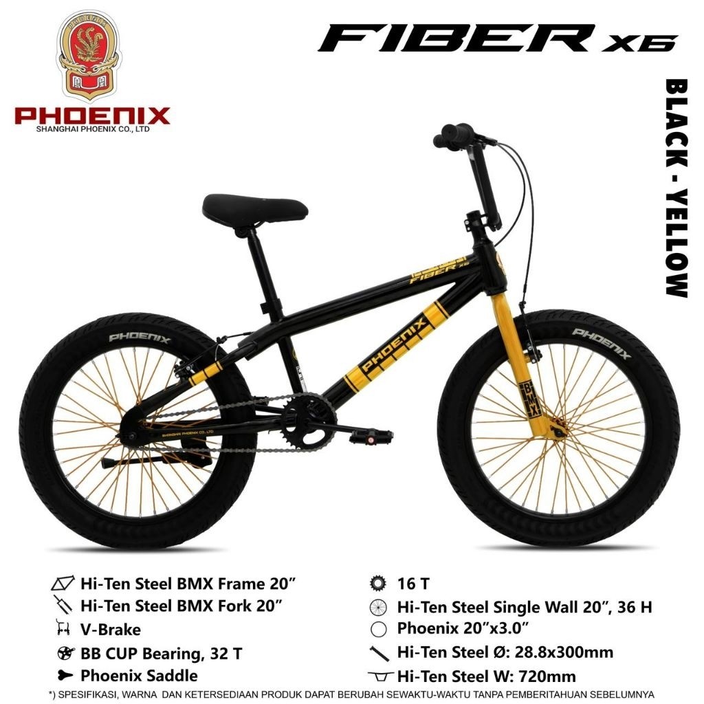 SEPEDA BMX 20 PHOENIX FIBER X6