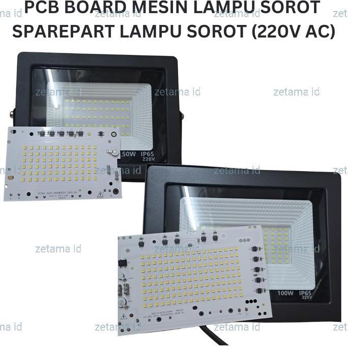 Licx- Modul Led Lampu Sorot Pcb Board Mesin Lampu Sorot Refill 0V Ac