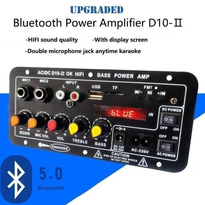 COD2000W Amplifier Board Audio Bluetooth USB/Karaoke Power Stereo Audio Papan Model baru Micphone Bl
