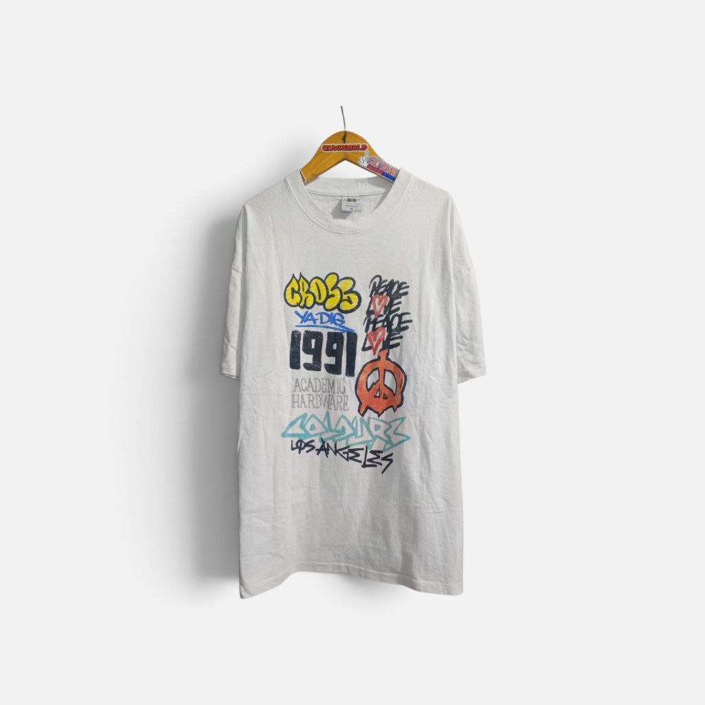 VTG CROSS COLOURS 1991 LOS ANGELES GRAFFITI GRAPHIC