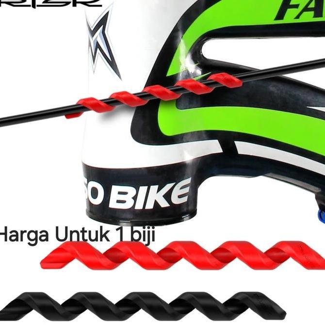 Risk Karet Pelindung Frame Sepeda Spiral Kabel Rem Shifter Sepeda