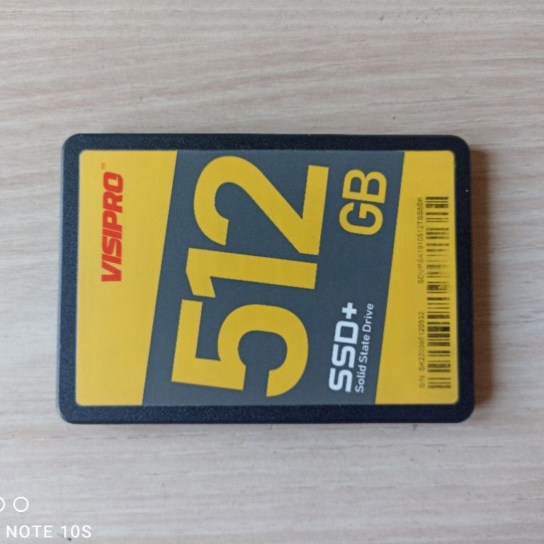 SSD SATA VISIPRO 512GB 100% 10 DAYS LIKE NEW
