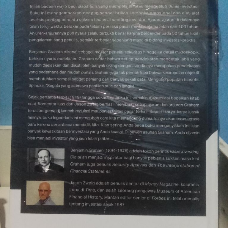 Buku Benjamin Graham The Intelligent Investor edisi bahasa Indonesia