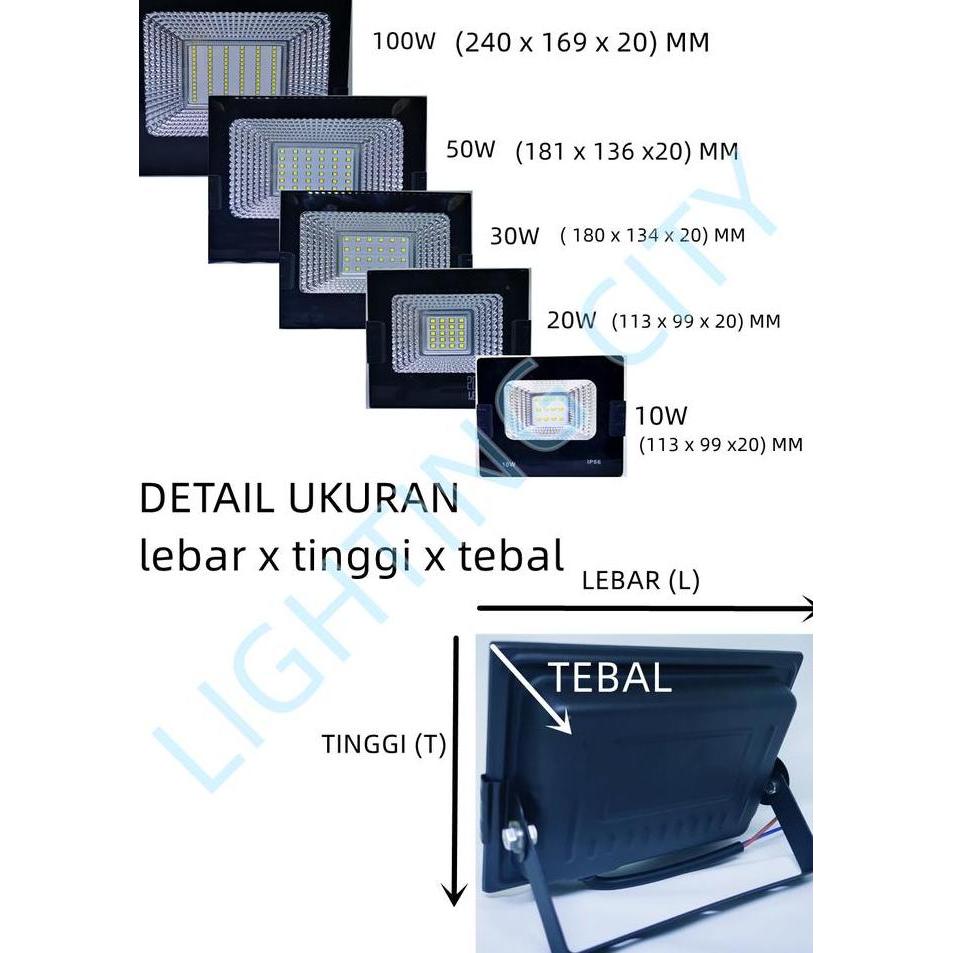 Licx- Lampu Sorot Led Lampu Tembak Floodlht Lampu Lapangan