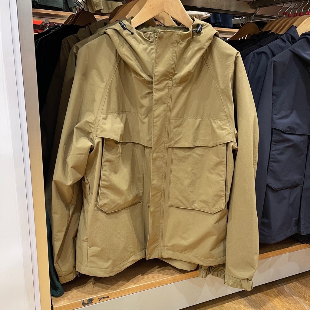 Jacket Uniqlo Man Parka Tahan Angin 34 Brown