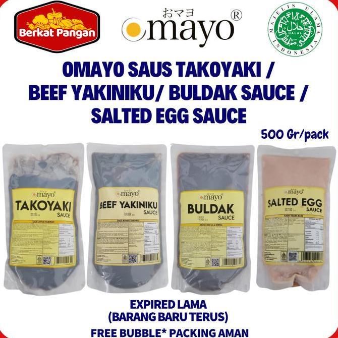 aisyahaafil - omayo takoyaki sauce/ garlic butter/ beef yakiniku/ buldak sauce