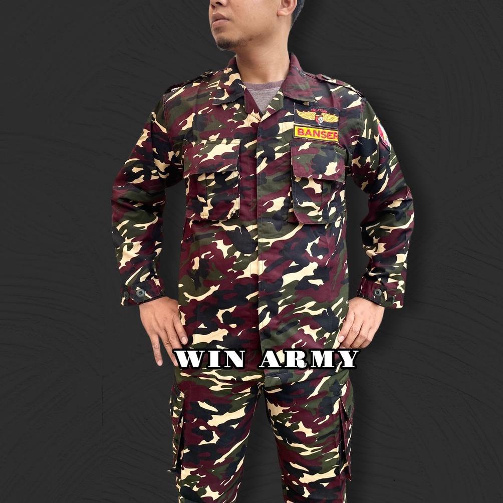 PREMIUM SERAGAM PDL BANSER TWILL & BAHAN PREMIUM ANTI AIR